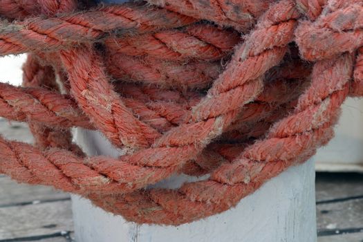 Rope of boat knotting