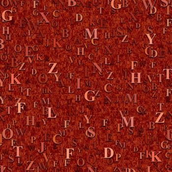 Abstract Background made of lots of letters