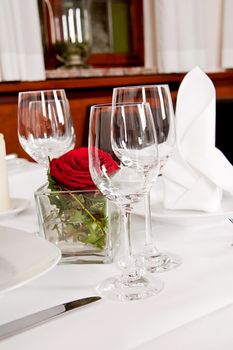 tables in restaurant decoration tableware empty dishware