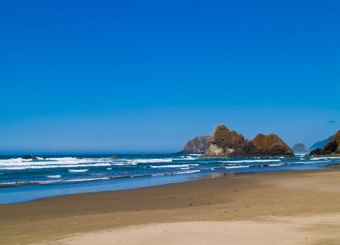 Rugged Rocky Beach on the Oregon Coast