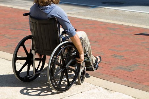Injured Wheelchair Man