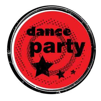 dance party stamp