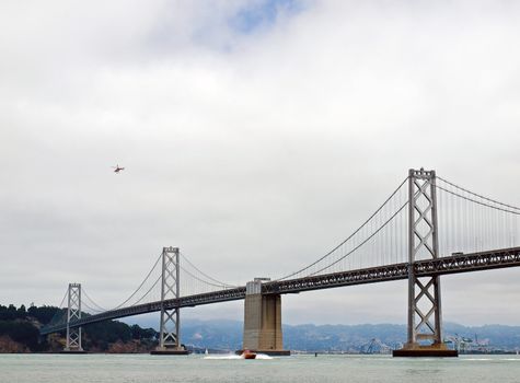 San Francisco Bay Bridge on a Cloudy Day