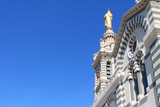 Notre-Dame de la Garde basilica in Marseille, France