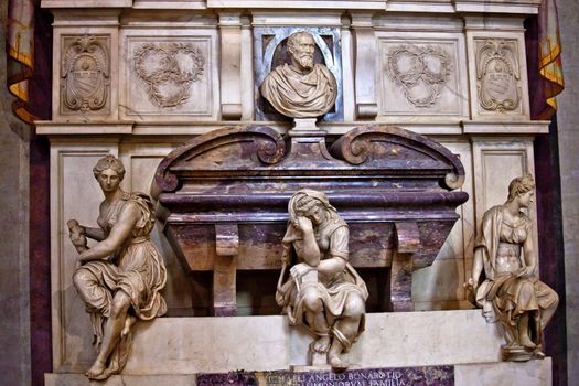 Michelangelo Tomb Basilica Santa Croce Florence Italy
