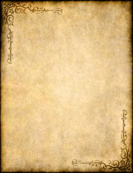  old parchment paper texture with ornate design