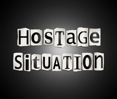 Hostage concept.