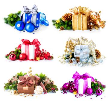 Christmas Gift Boxes and Decorations Set 