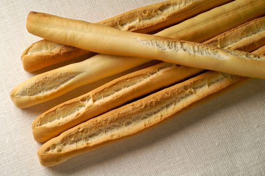 Grissini - Breadsticks on a linen napkin