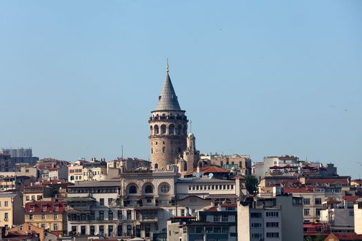 Galata tower in Beyoglu district of Istanbul, Turkey