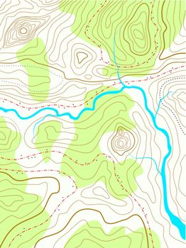 vector abstract topographical map with no names