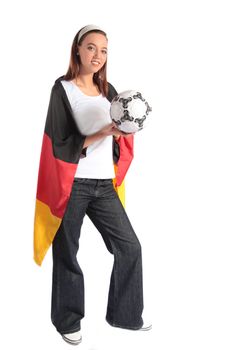 Attractive german soccer fan