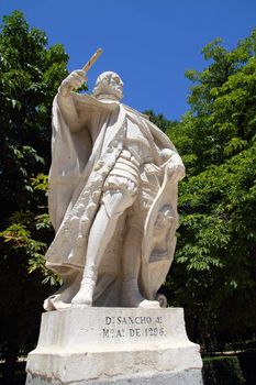 D Sancho 4 statue in Madrid at Retiro park