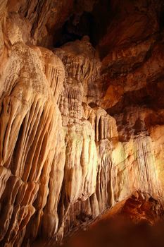cave stalactites underground cavern magic light