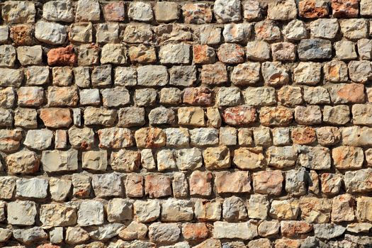 brown masonry stone wall Spain traditiona
