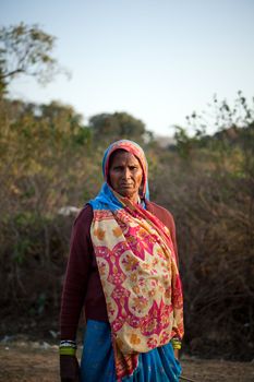 Old indian villager woman