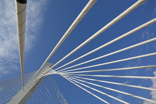 Abstract Detail of Millennium Bridge in Podgorica, Capital city 