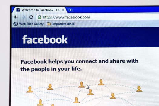  Homepage of Facebook.com
