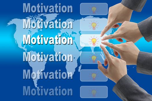 motivation diverse business team business world technology 