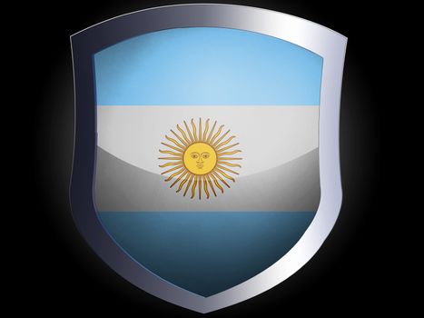 The Argentine flag