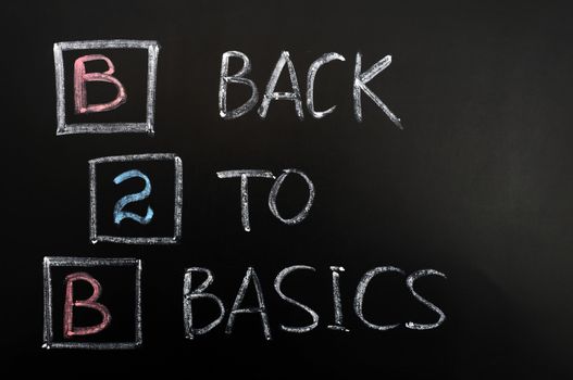 Acronym of B2B - Back to basics