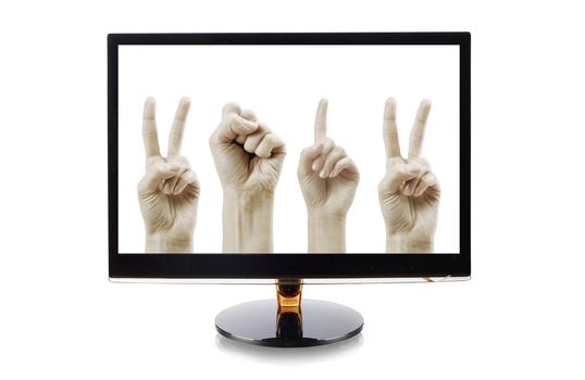 Hands 2012  in monitor
