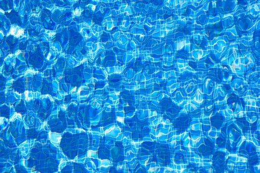 blue tiles pool water ripple texture