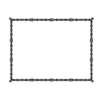 Vector ornamental decorative frame