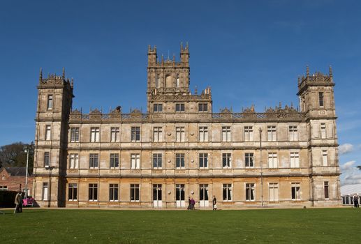 Highclere Castle which features as Downton Abbey