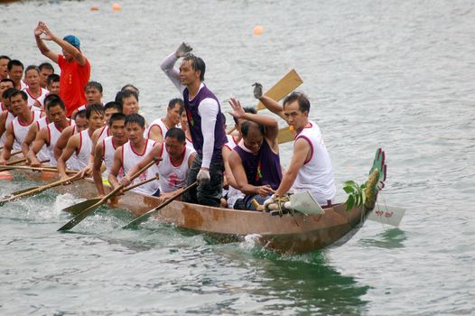 Dragon boat race in Hong Kong