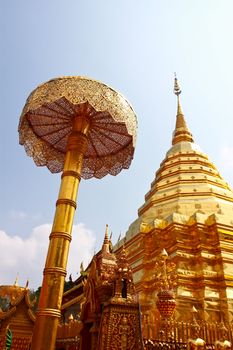 Buddhist Temple of Wat Phrathat Doi Suthep in Chiang Mai