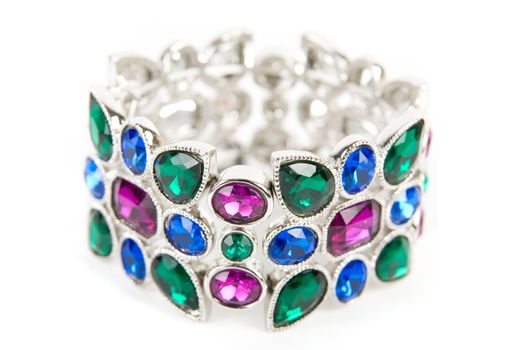 bracelet with color gems