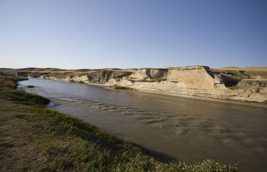 Milk River Alberta Badlands