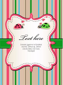  Background with ladybirds in love2.