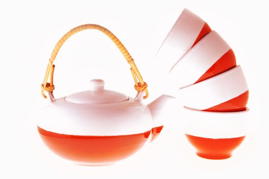 Teapot & cups