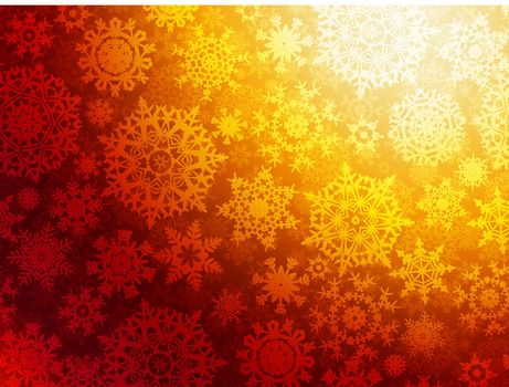 Christmas background with snowflakes. EPS 8 vector file included