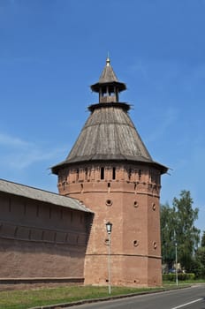 Tower of ancient russian monastery
