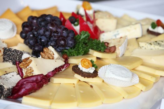 Cheese platter on a buffet