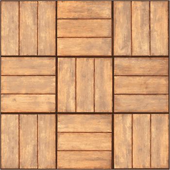 Seamless texture - wooden plaque wall