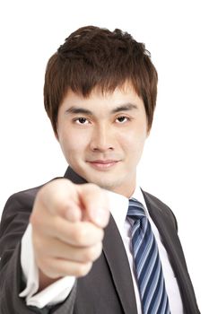 businessman finger pointing you