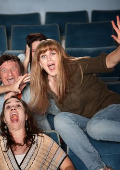Overreacting Teen in Theater