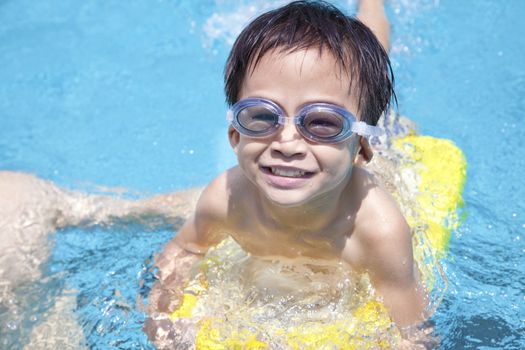 happy boy in Swimming Pool