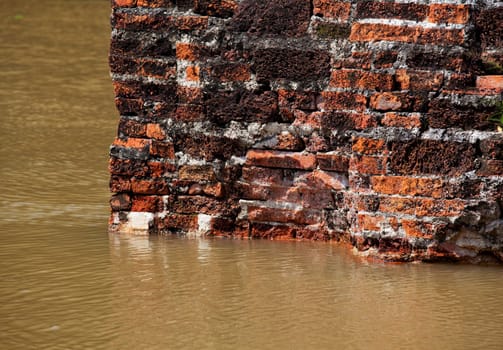 brick wall flood