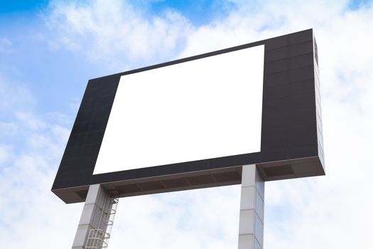 Blank multimedia billboard with space for advertisement