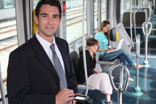 ticket collector in tramway