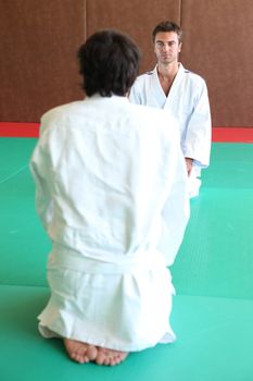 judokas on tatami