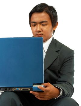 Businessman Concentrating On His Work