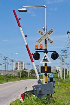 Railroad Crossing in Thailand