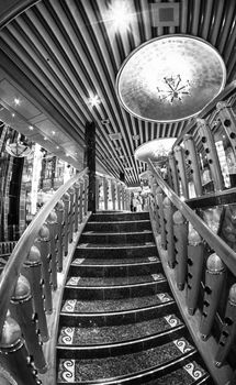 Magnificent interiors on cruise the ship