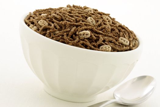 Delicious and nutritious flax and bran cereal served in a beautiful French Cafe au Lait Bowl, This healthy cereal will be an aid to digestive health. 